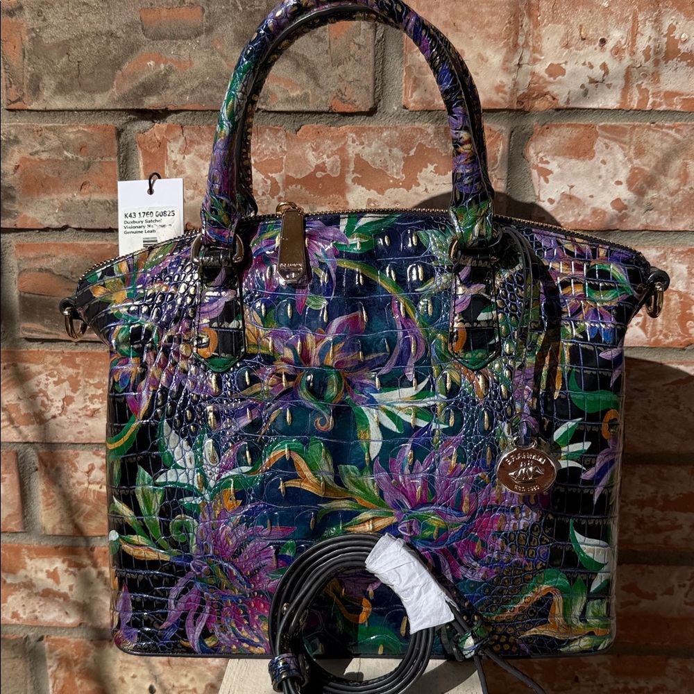 NWT👄Brahmin Duxbury Visionary Melbourne Leather Satchel - Picture 5 of 14